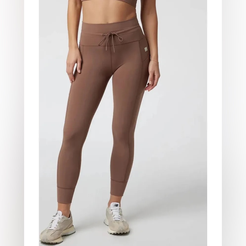Vuori Brown High-Waist Jogger Leggings